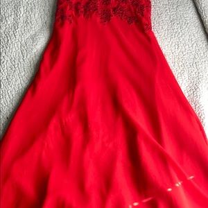 Red prom dress